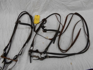 ANTIQUE BRIDLE & HEADSTALL