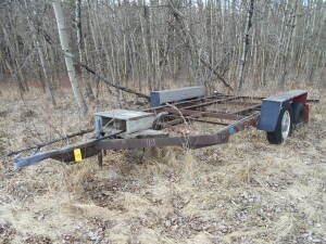 FLATBED TRAILER FRAME & AXLE