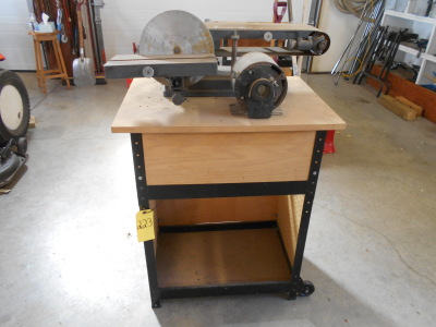 6" BELT SANDER WITH WHEELED STAND