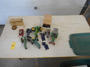 CAST TOY TRACTORS AND PARTS