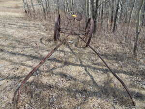 ANTIQUE IMPLEMENT FRAME