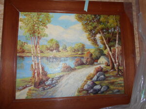 FRAMED COUNTRY LANE PICTURE