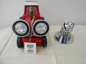 MACK TRUCK HOOD ORNAMENT, SOLAR TRACTOR DECORATION