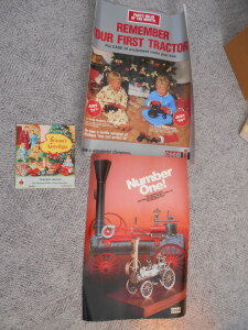 2 CASE POSTERS & AN IH 1961 SEASON'S GREETINGS CALENDAR