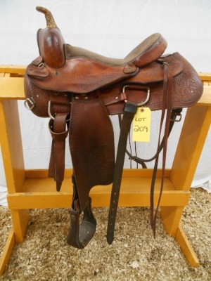 15" Great West Western Saddle with Back Cinch