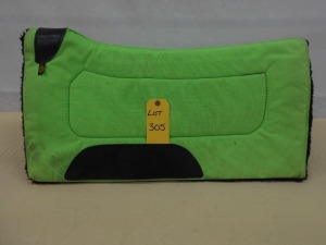 Used Lime Green Saddle Pad