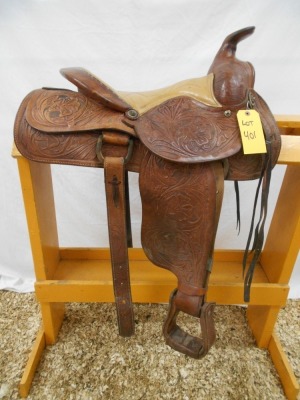 16" Western Rawhide Saddle - good heavy saddle