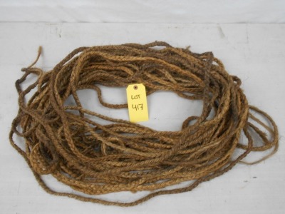 Hand Braided Sisal Rope - approximately 165' x 1/2"