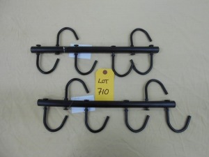 New Steel 6 Hook Tack Hanger - black