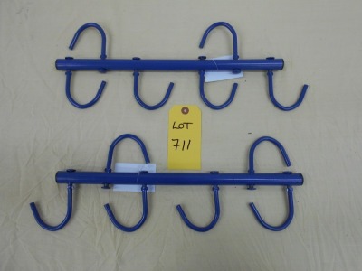 New Steel 6 Hook Tack Hanger - blue