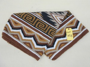 New Wool Saddle Blanket - brown/beige