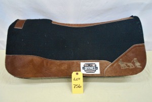 New Saddle Pad - with leather wear & synthetic wool