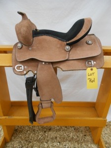 New 12" Kids Rough-Out Western Saddle