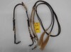 Fancy Leather One Ear Headstall With Reins - 2