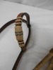 Fancy Leather One Ear Headstall With Reins - 4