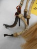 Fancy Leather One Ear Headstall With Reins - 5