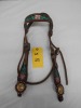 Fancy Leather Headstall - 2