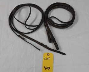 2 English Leather Reins