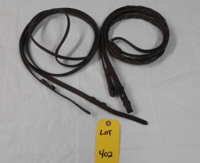 2 English Leather Reins