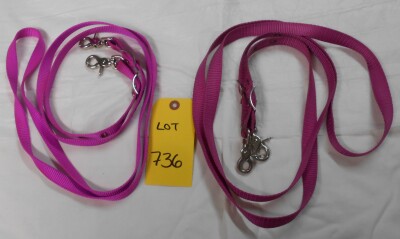 2 New Nylon Web Reins