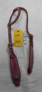 New One Earred Pink Headstall
