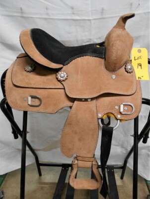 Kids Rough-Out Western Saddle 10"