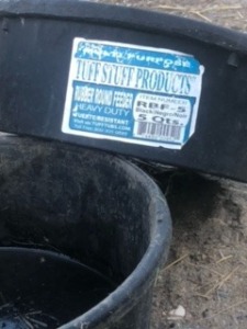 5 QUART RUBBER TUBS